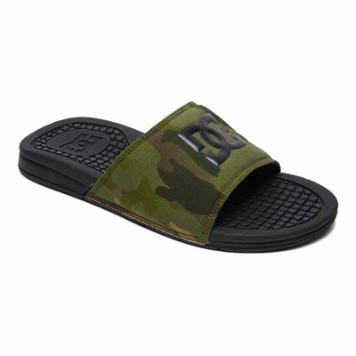 DC Bolsa Slides Men's Camo/Black Sandals Australia Sale PNS-380